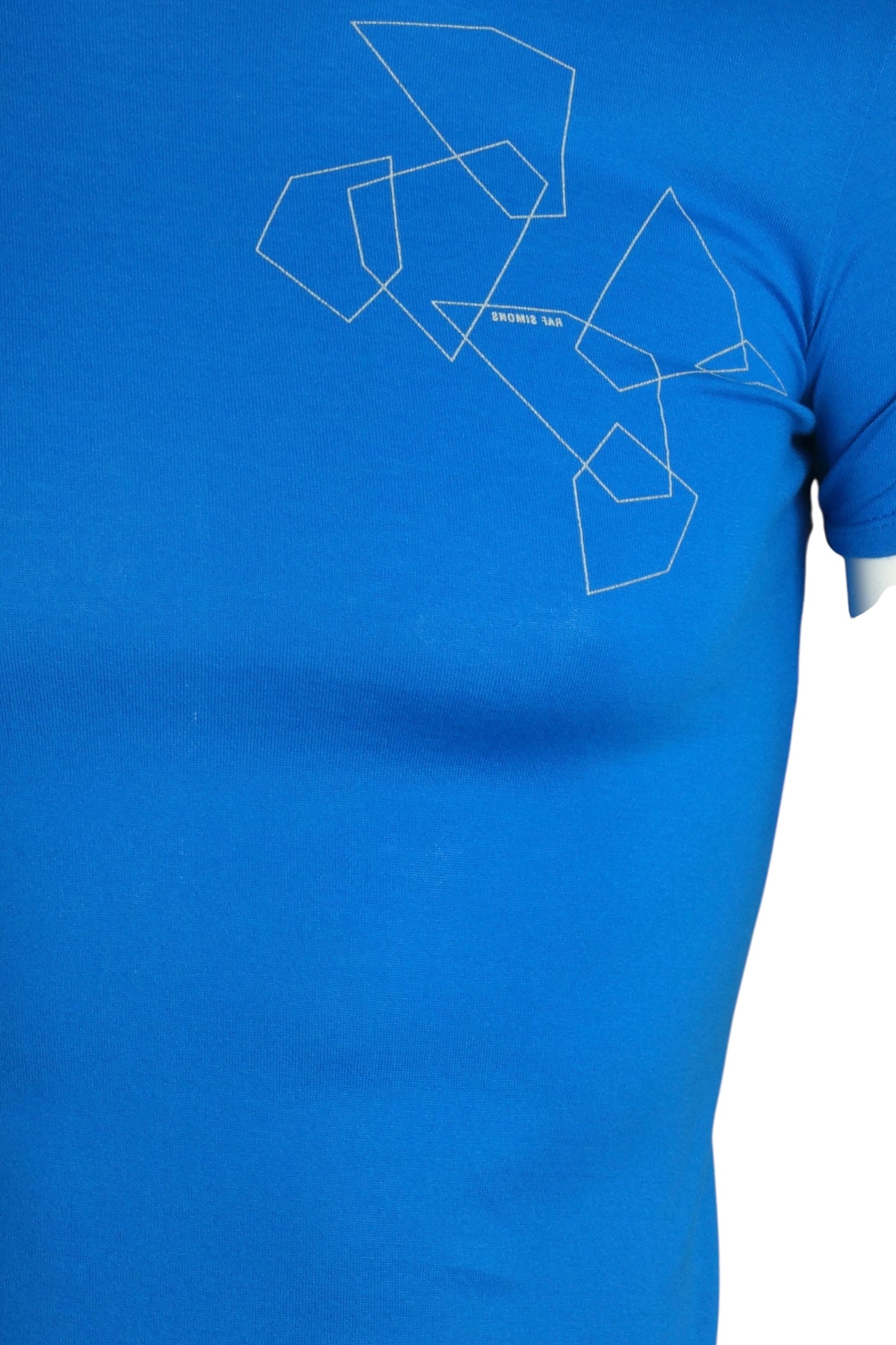 RAF SIMONS- Blue 2009 Reflection Graphic Print T-Shirt, Size XS