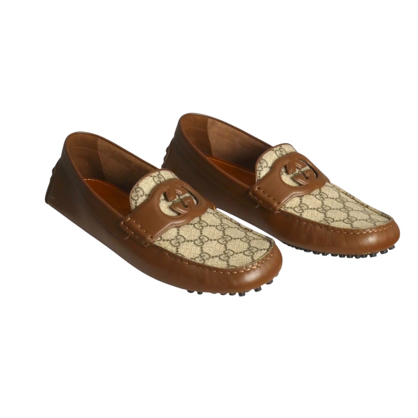 GUCCI- Supreme Leather Driving Moccasins, Size 10.5