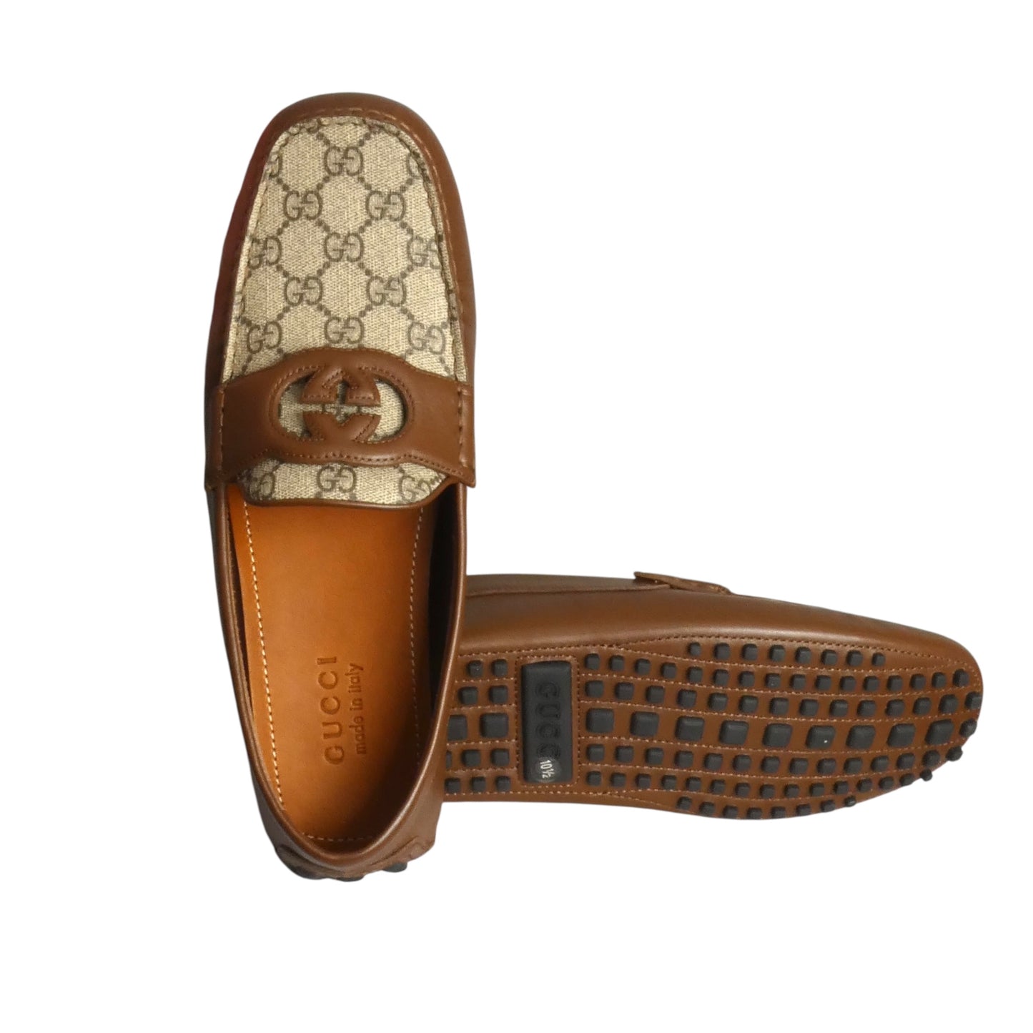 GUCCI- Supreme Leather Driving Moccasins, Size 10.5