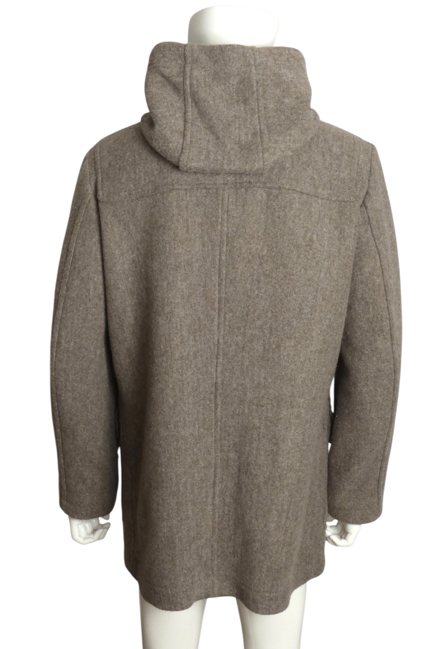 MAESTRAMI- NWT Brown Wool Hooded Coat, Size 2XL