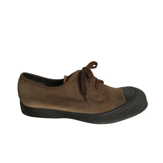 PRADA-2016 Suede Lace Up Sneakers, Size-11