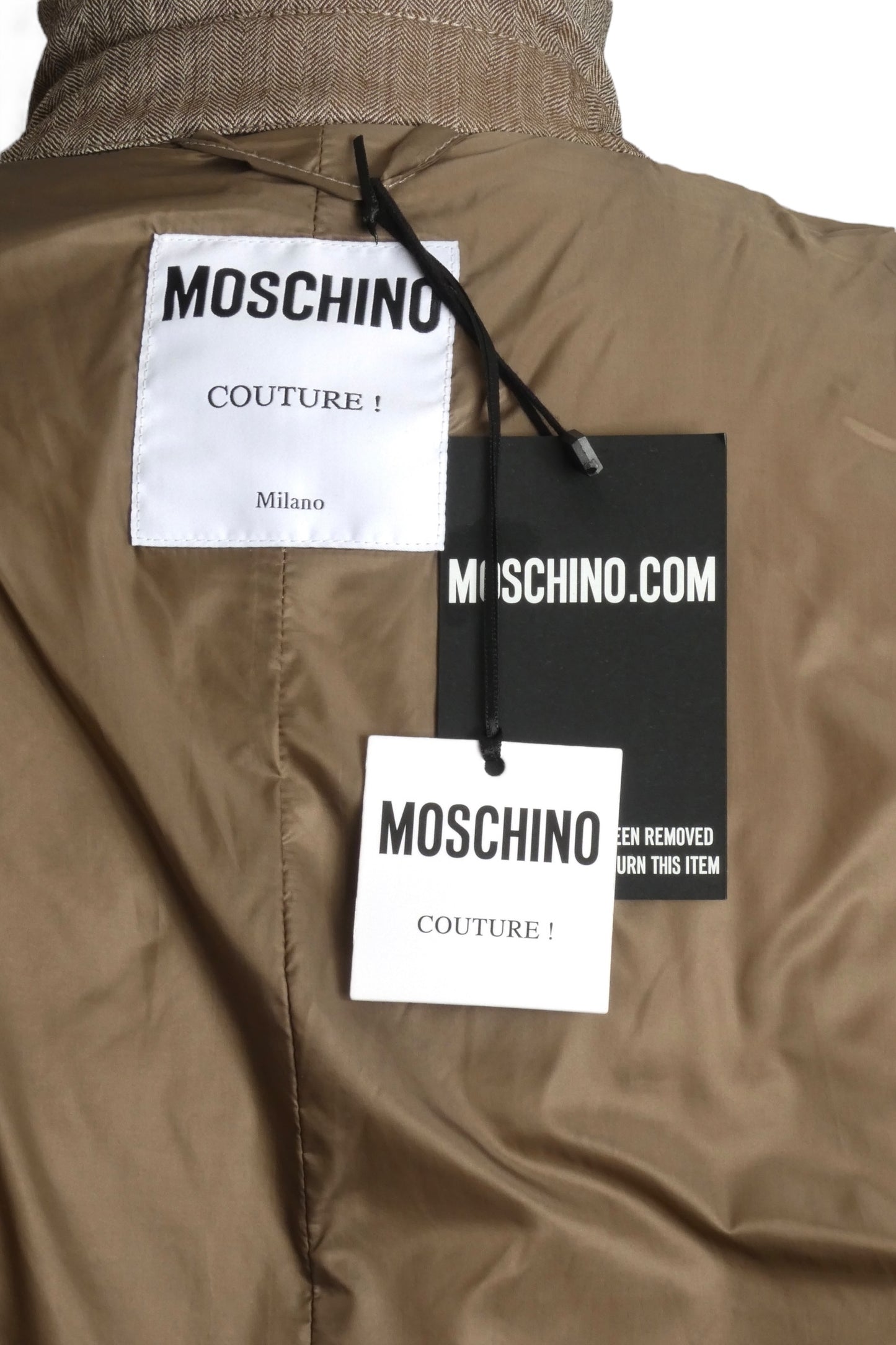 MOSCHINO COUTURE- NWT 2023 Inside/Out Overcoat, Size Medium