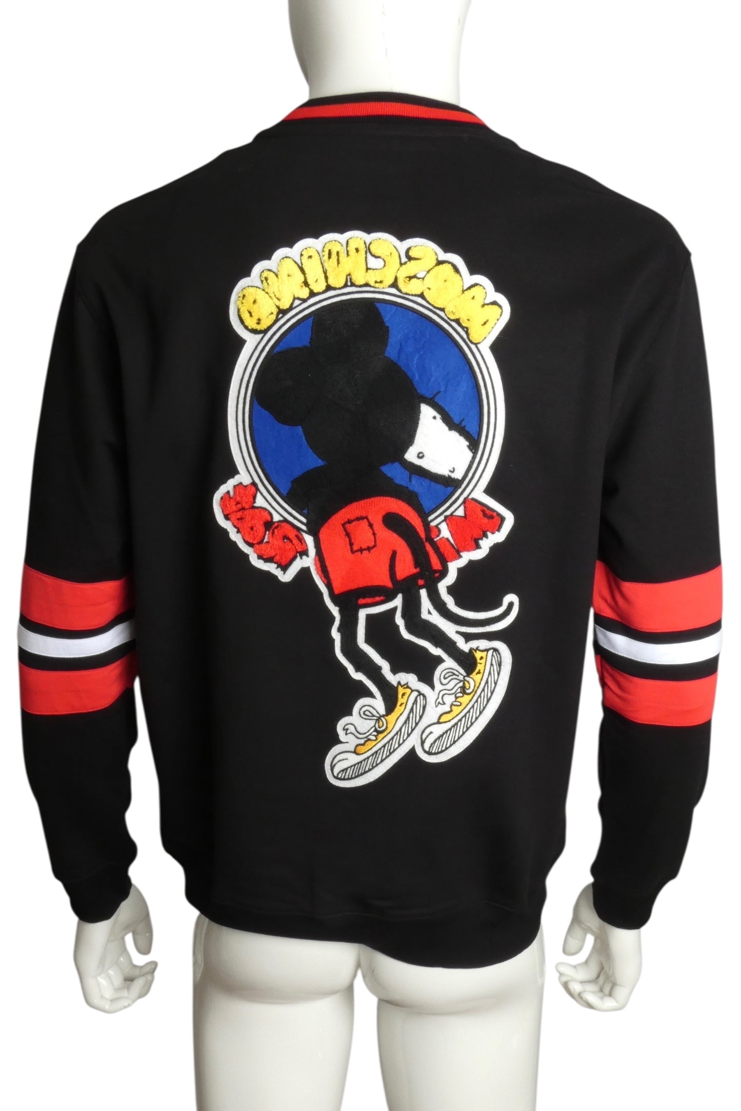 MOSCHINO COUTURE- NWT 2020 Black Mickey Rat Sweatshirt, Size Small