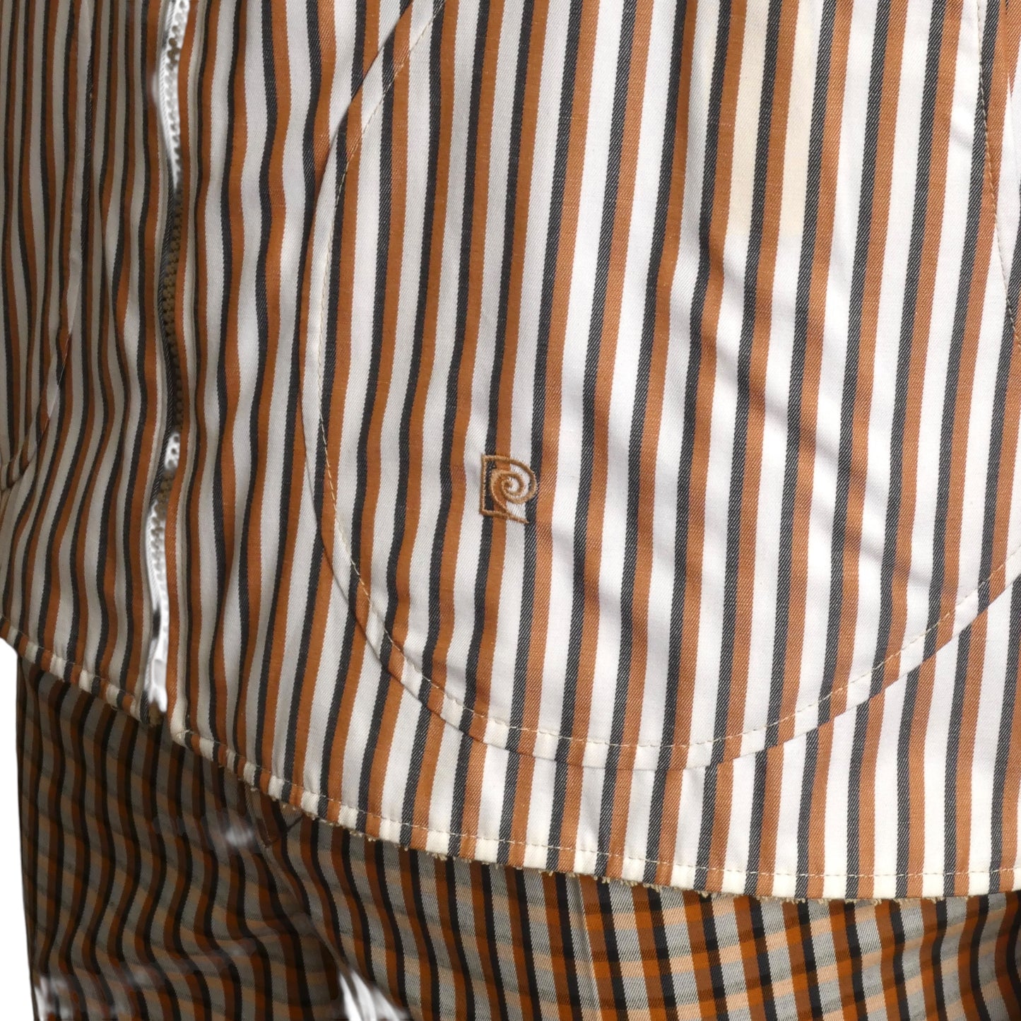 PIERRE CARDIN- 1990s Reversible Striped Resort Suit, Size Medium