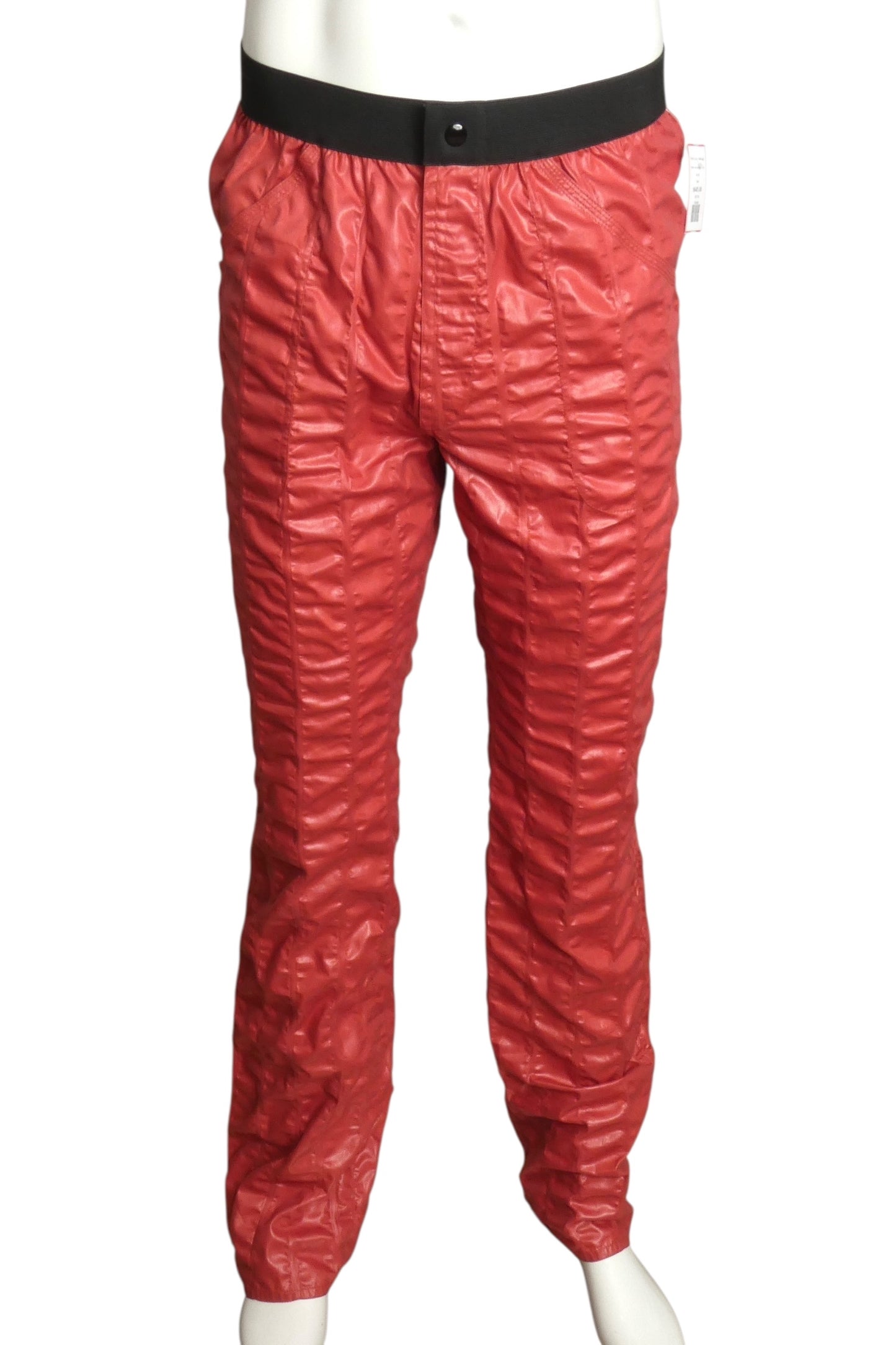 PIERRE CARDIN BOUTIQUE- 1980s Rust Puckered Polish Cotton Pants, Waist 30