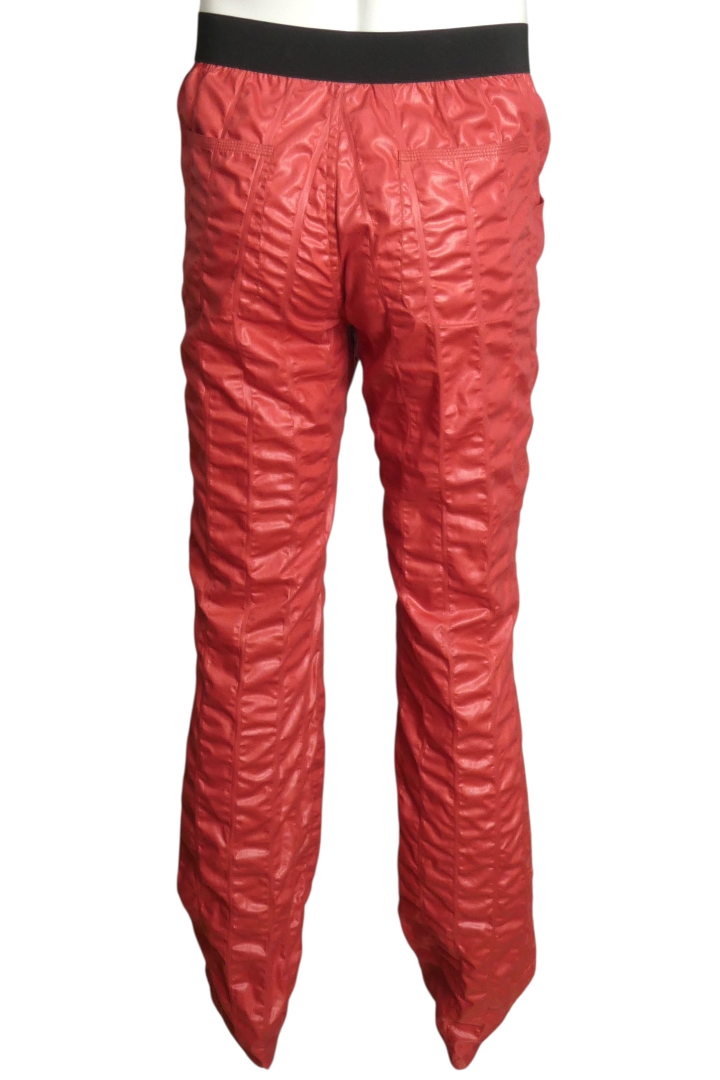 PIERRE CARDIN BOUTIQUE- 1980s Rust Puckered Polish Cotton Pants, Waist 30