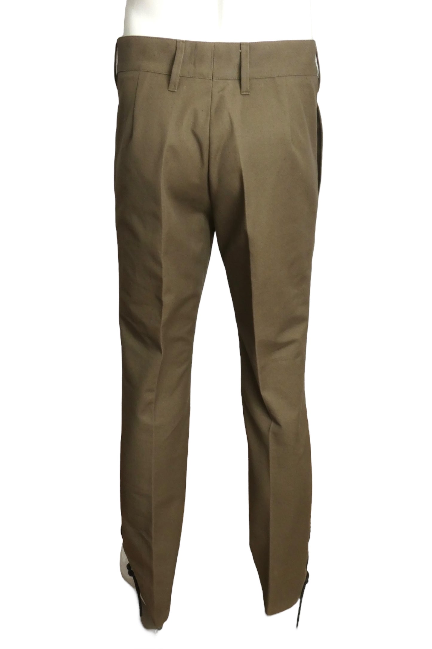 PIERRE CARDIN- 1999 Olive Cotton Twill Trousers, Waist 30