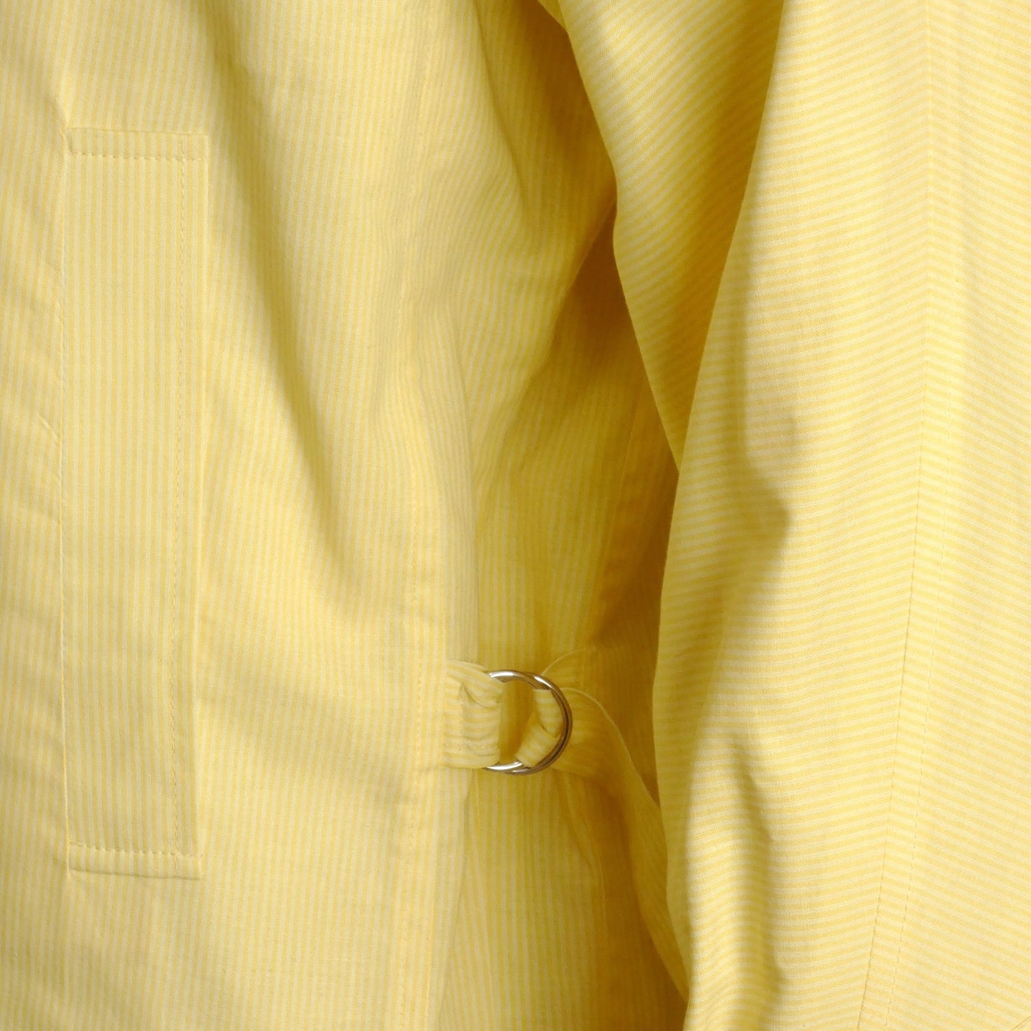 PIERRE CARDIN- 1990s Yellow Cotton Stripe Jacket, Size-Medium