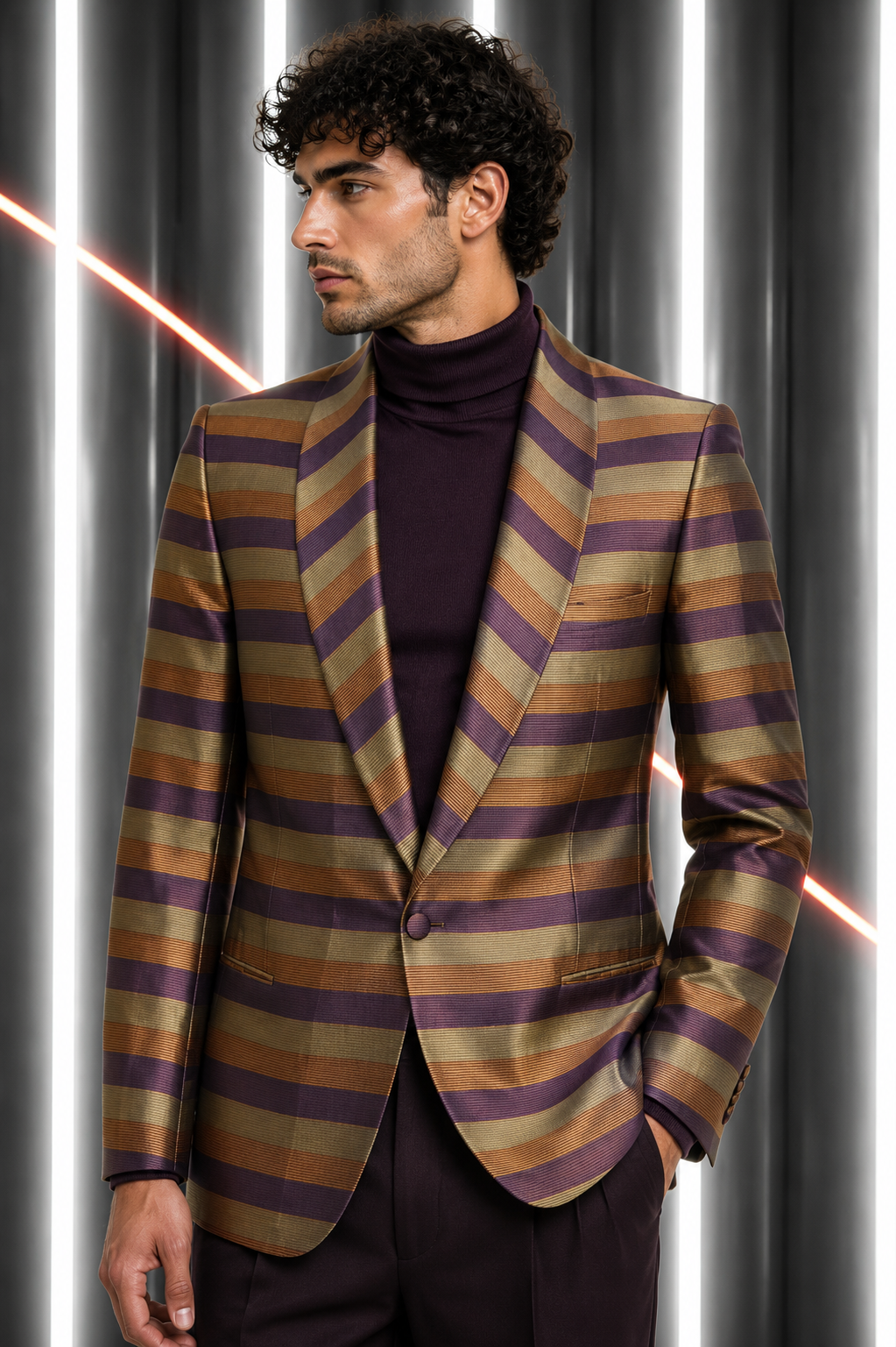 PIERRE CARDIN - 2000 Silk Blazer, Size-Medium