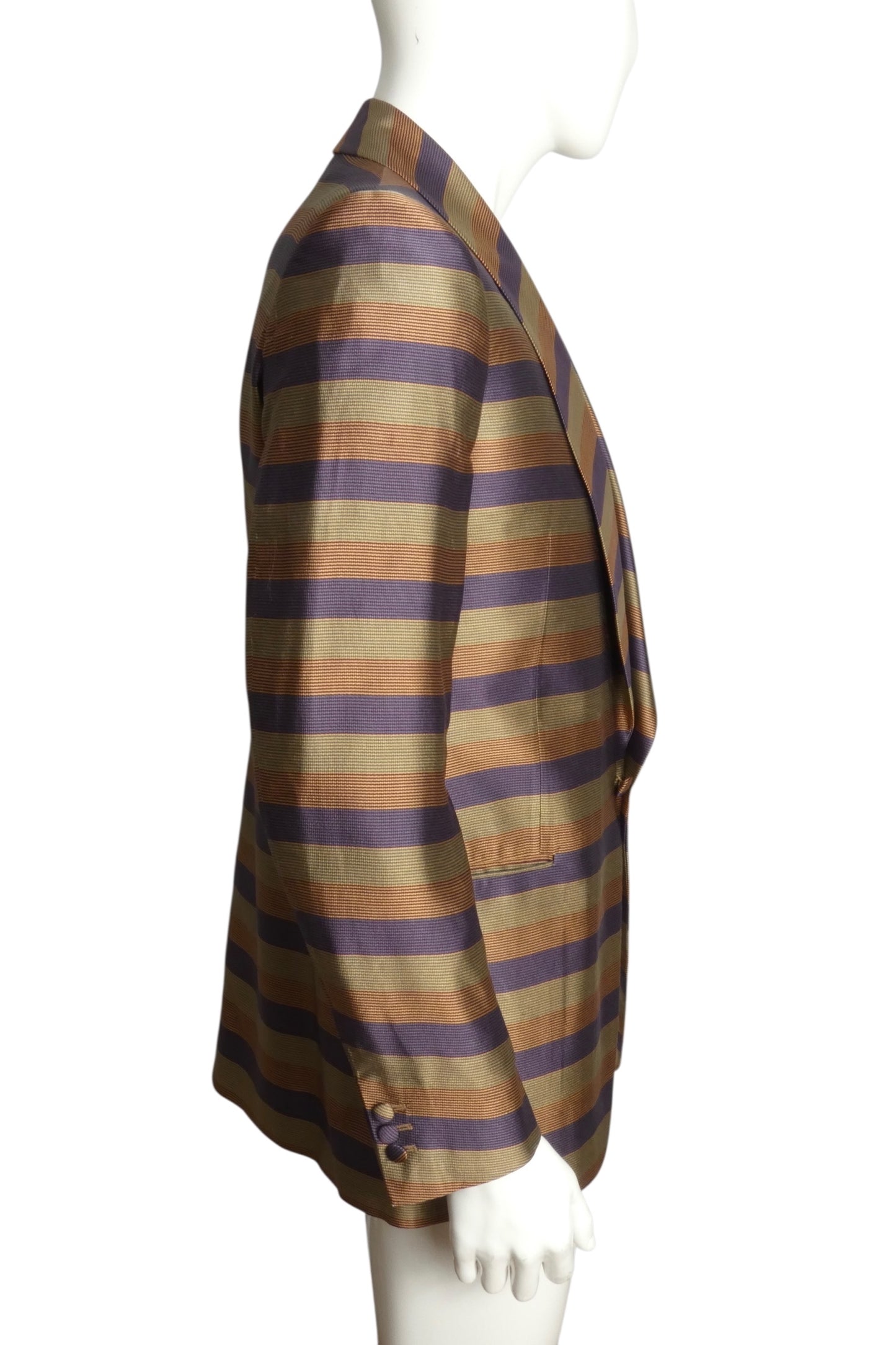 PIERRE CARDIN- 2000 Silk Stripe Blazer, Size-Medium