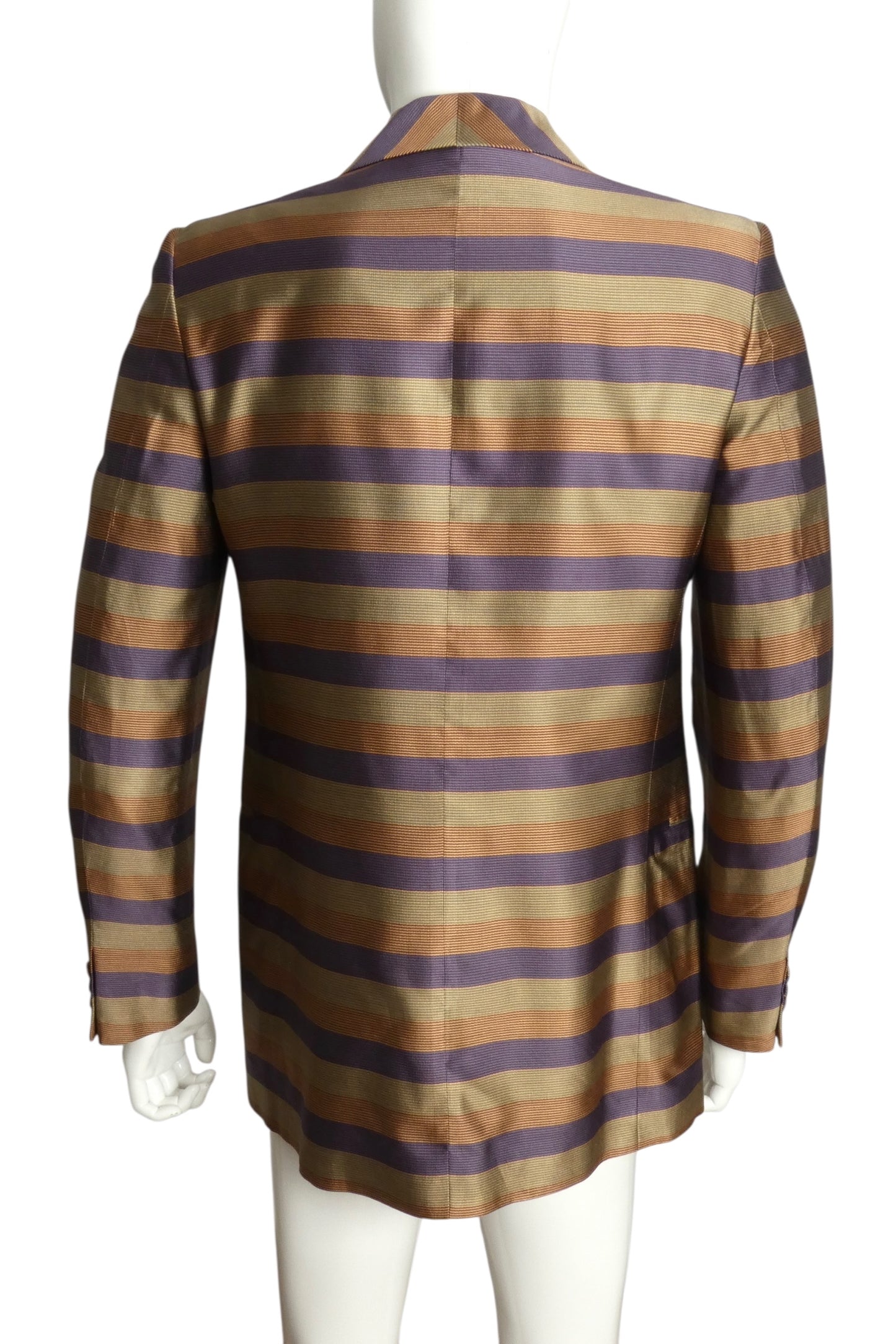 PIERRE CARDIN- 2000 Silk Stripe Blazer, Size-Medium