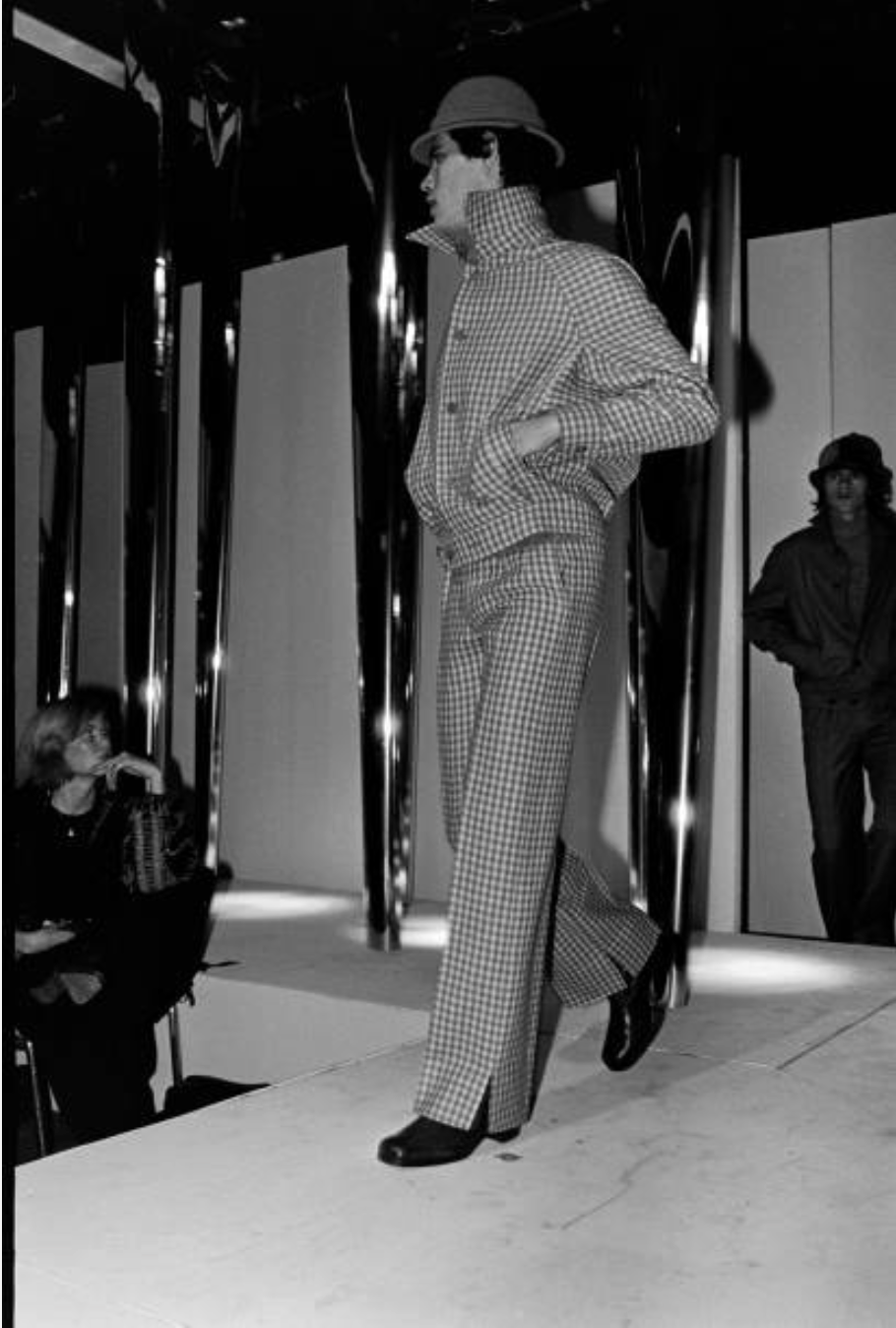 PIERRE CARDIN HAUTE COUTURE- 1978 Wool Gingham Jacket, Size-Large