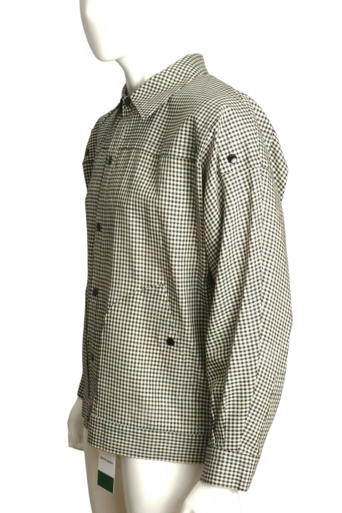 PIERRE CARDIN HAUTE COUTURE- 1978 Wool Gingham Jacket, Size-Large