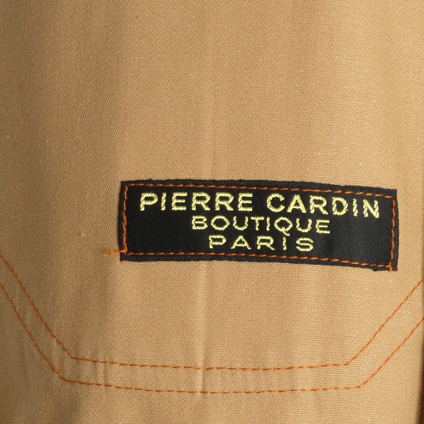 PIERRE CARDIN- 1977 Khaki Cotton Leisure Jacket, Size-Small
