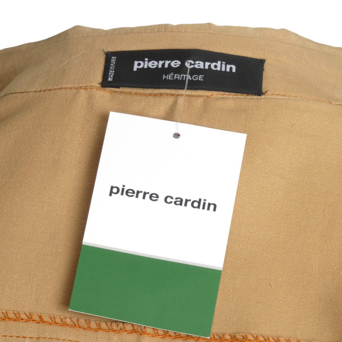PIERRE CARDIN- 1977 Khaki Cotton Leisure Jacket, Size-Small
