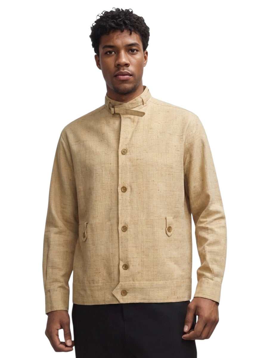 1980s Linen Jacket, Size Large