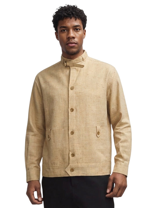 1980s Linen Jacket, Size Large