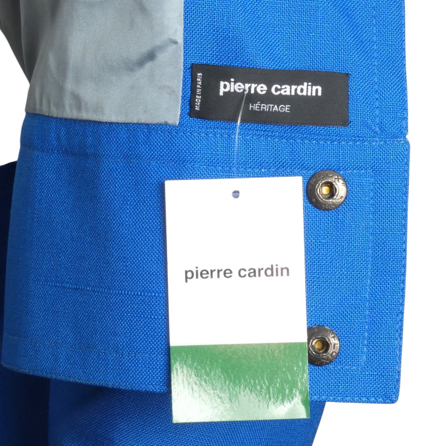 PIERRE CARDIN (HAUTE COUTURE) - 1984 Blue Rayon Suit, Size Large