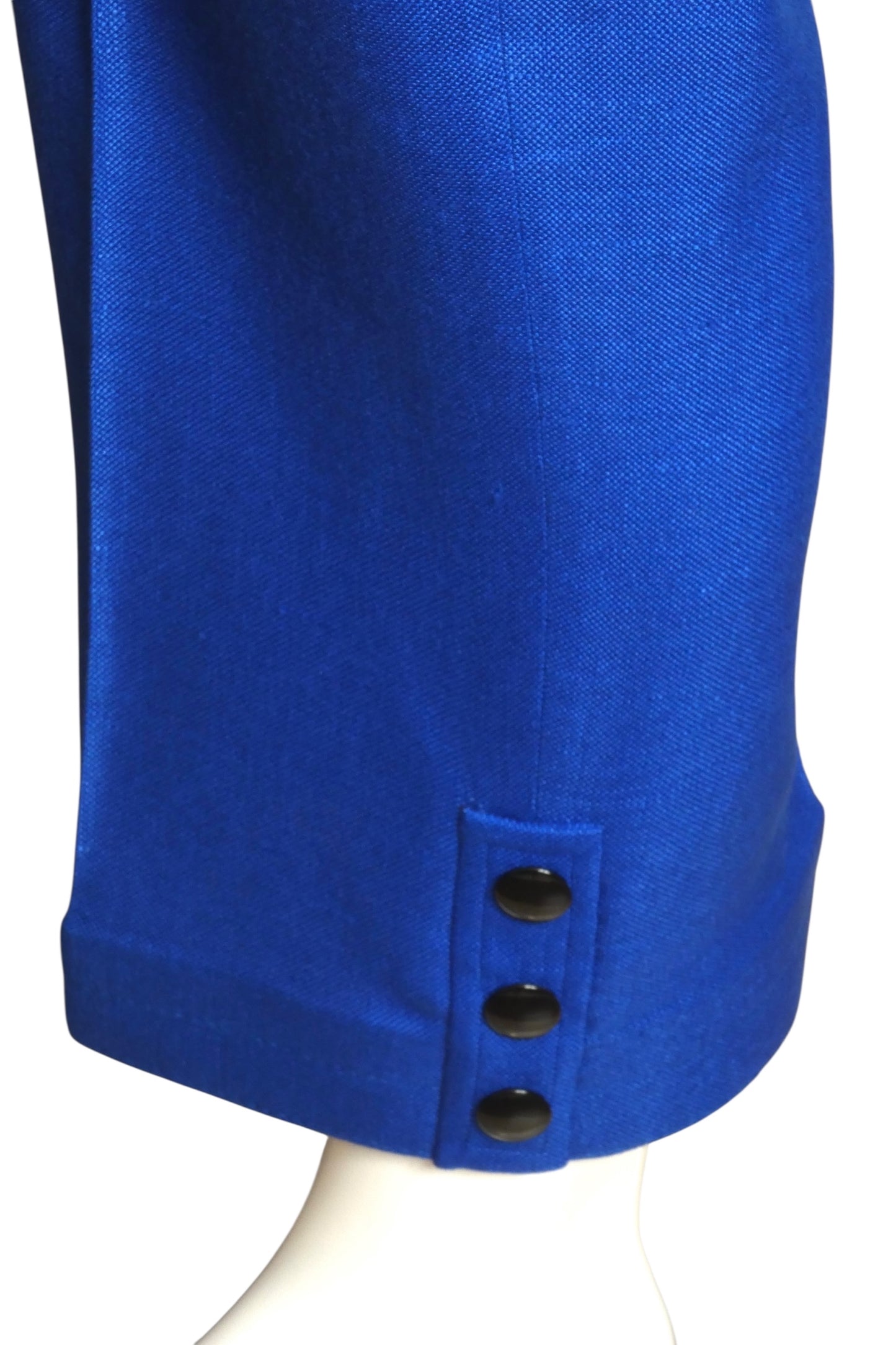 PIERRE CARDIN HAUTE COUTURE- 2011 Blue Rayon Cropped Pants, Waist 31