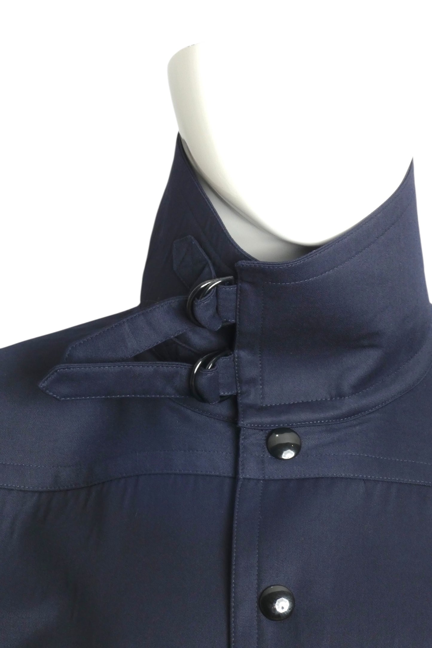 PIERRE CARDIN HAUTE COUTURE- 1990s Navy Gabardine Jacket, Size-Large