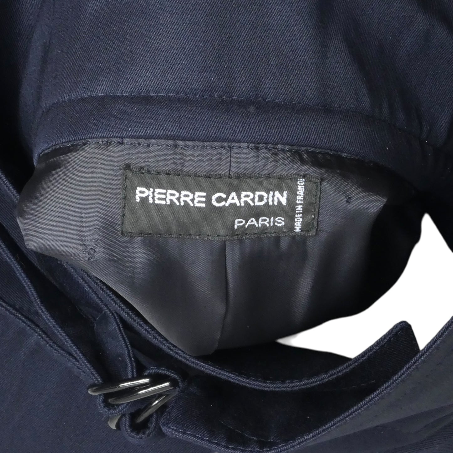 PIERRE CARDIN HAUTE COUTURE- 1990s Navy Gabardine Jacket, Size-Large