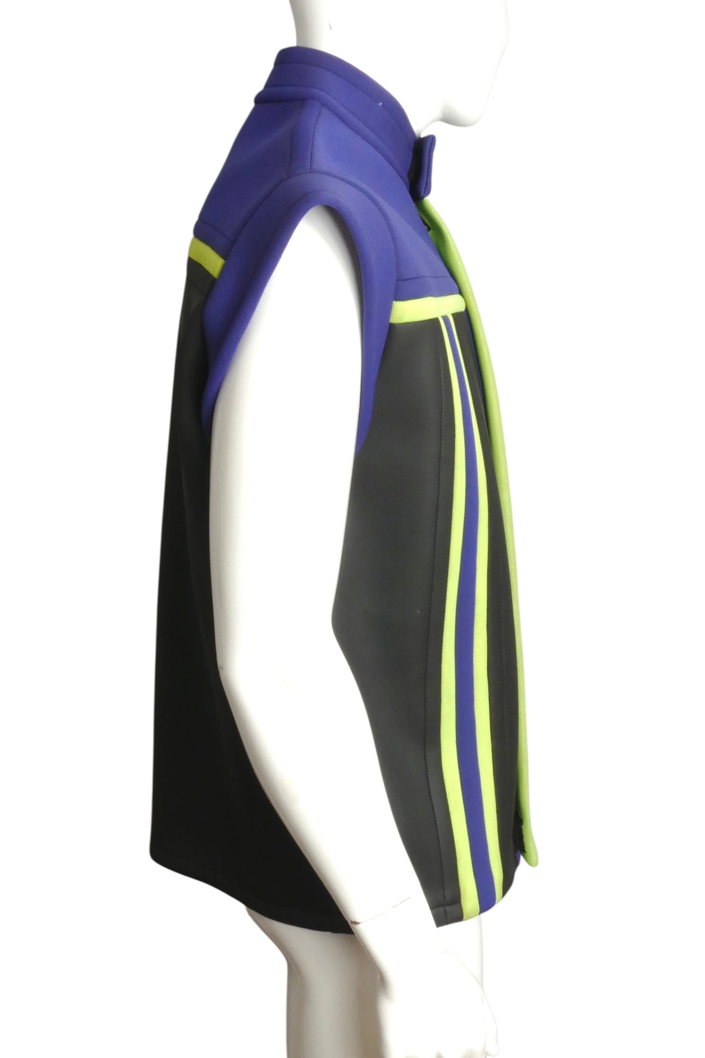 PIERRE CARDIN- 1996 Neoprene Stripe Vest, Size-Large