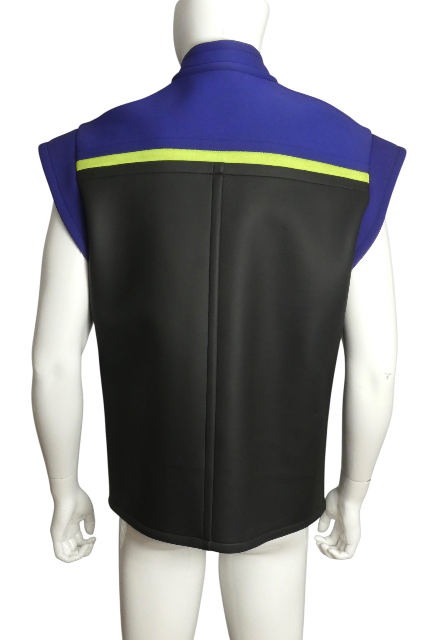 PIERRE CARDIN- 1996 Neoprene Stripe Vest, Size-Large