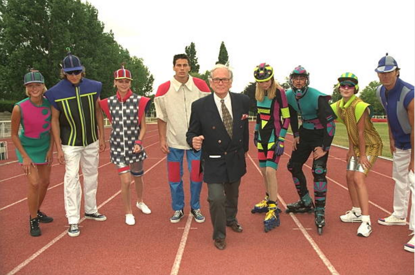 PIERRE CARDIN- 1996 Neoprene Stripe Vest, Size-Large