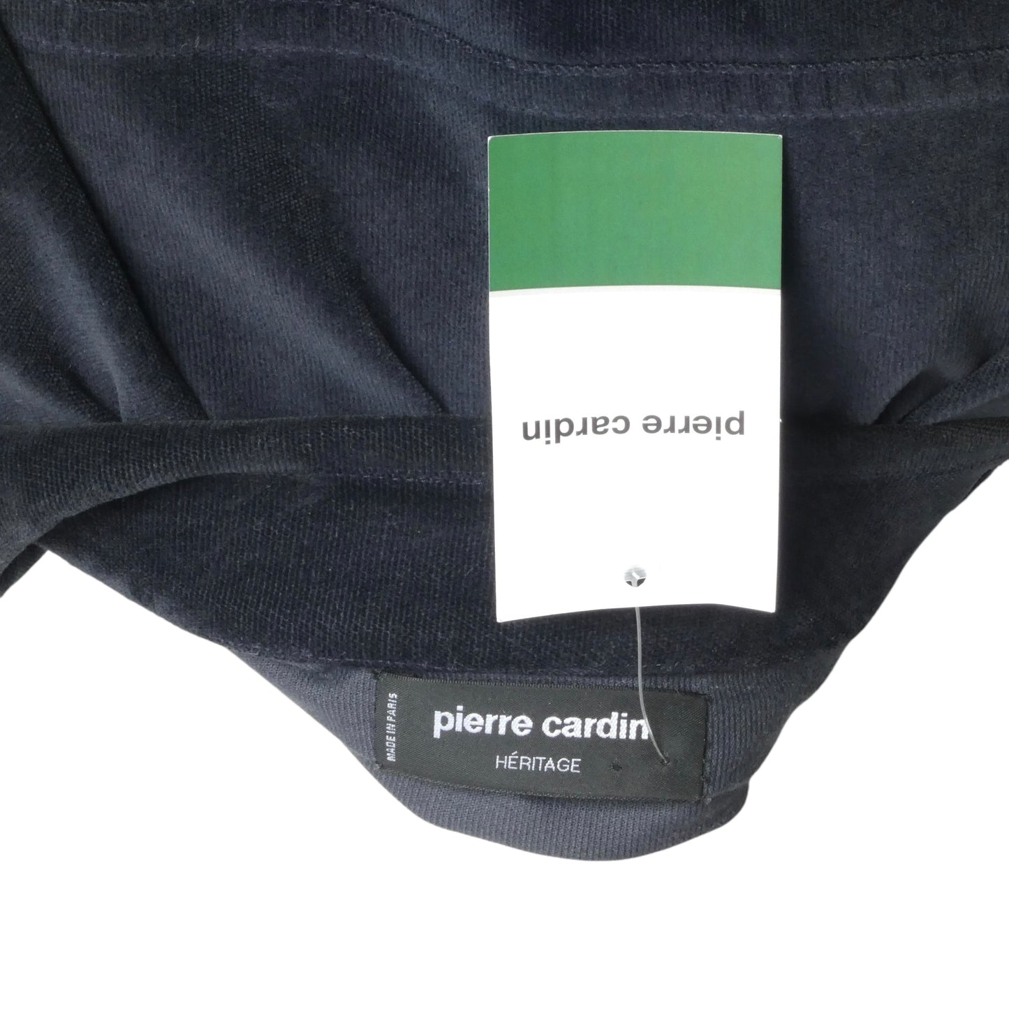 PIERRE CARDIN HAUTE COUTURE- 1990s Navy Velveteen Leisure Jacket, Size-X Large