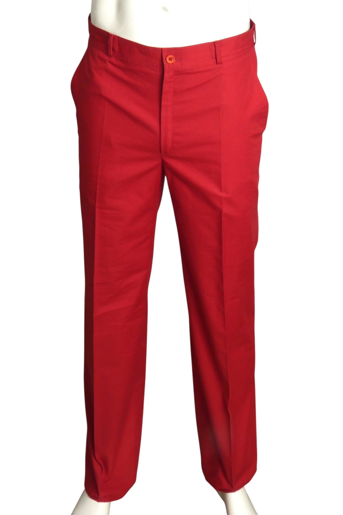 PIERRE CARDIN (HAUTE COUTURE) - 1990s Red Cotton Utility Suit, Size-Large
