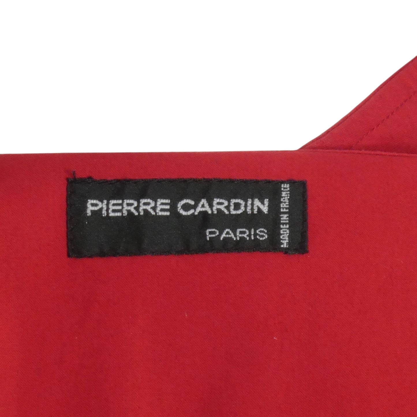 PIERRE CARDIN (HAUTE COUTURE) - 1990s Red Cotton Utility Suit, Size-Large