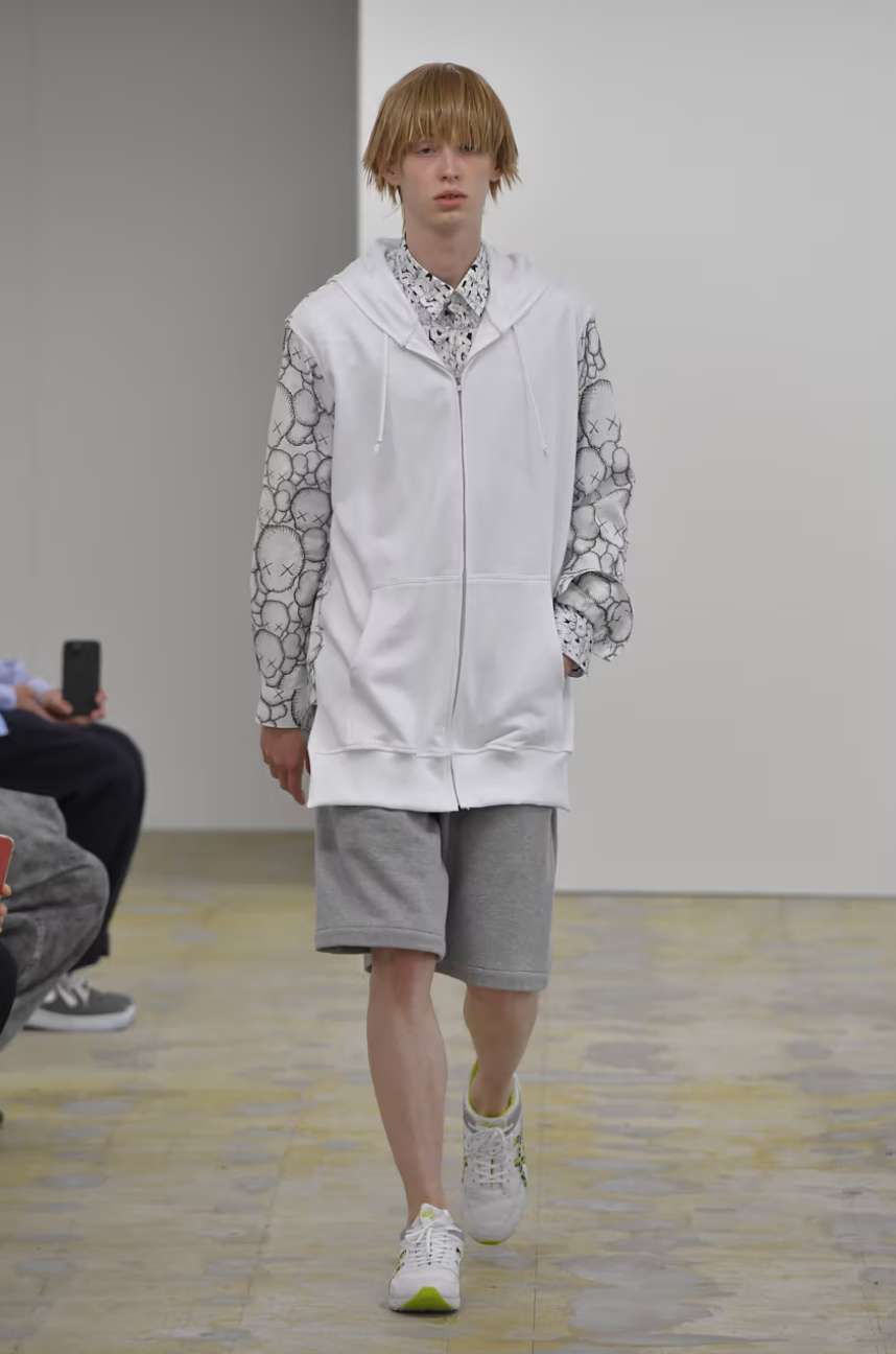 KAWS X COMME DES GARCONS- NWT 2021 White Hoodie Sweatshirt, Size XL