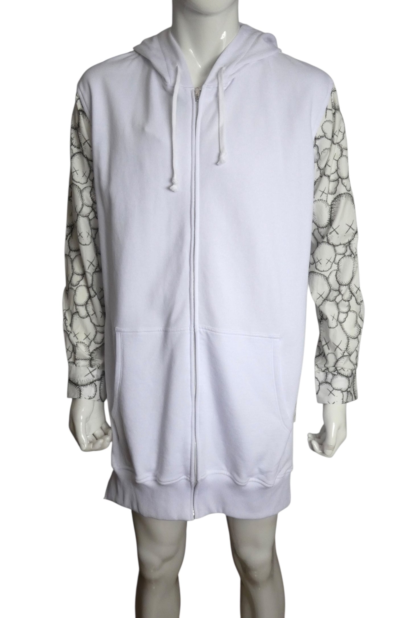 KAWS X COMME DES GARCONS- NWT 2021 White Hoodie Sweatshirt, Size XL