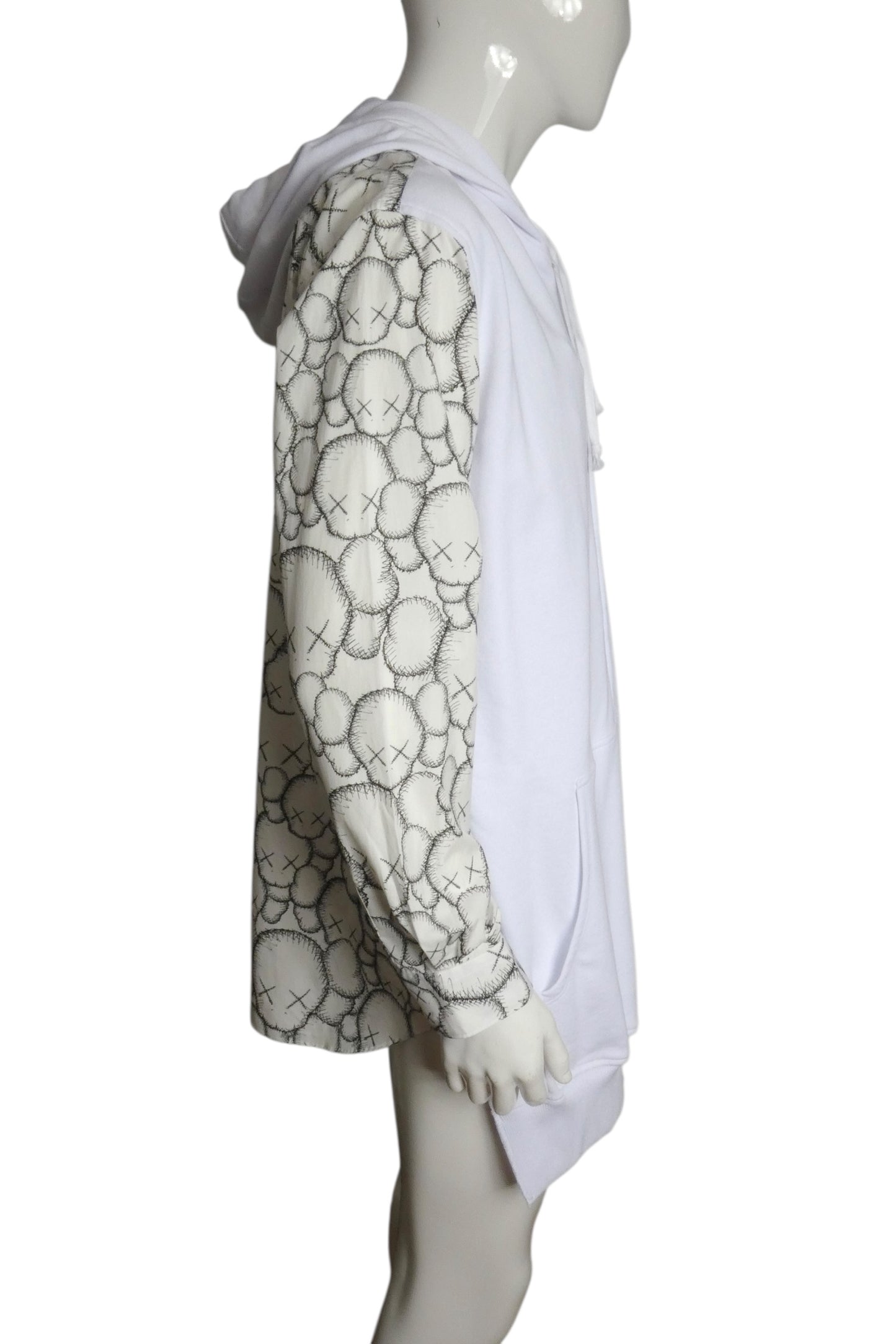 KAWS X COMME DES GARCONS- NWT 2021 White Hoodie Sweatshirt, Size XL