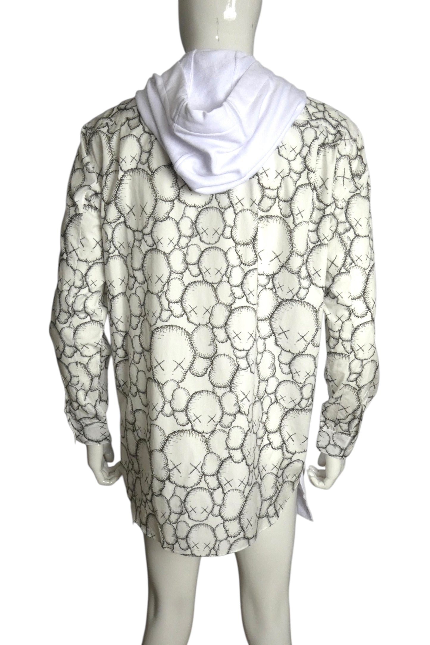 KAWS X COMME DES GARCONS- NWT 2021 White Hoodie Sweatshirt, Size XL