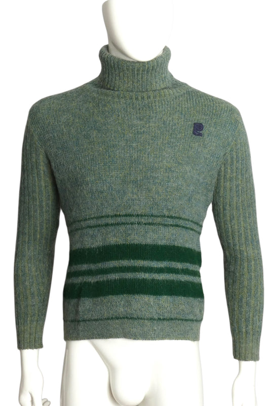 PIERRE CARDIN - 1970s Wool Turtleneck Sweater, Size-Medium