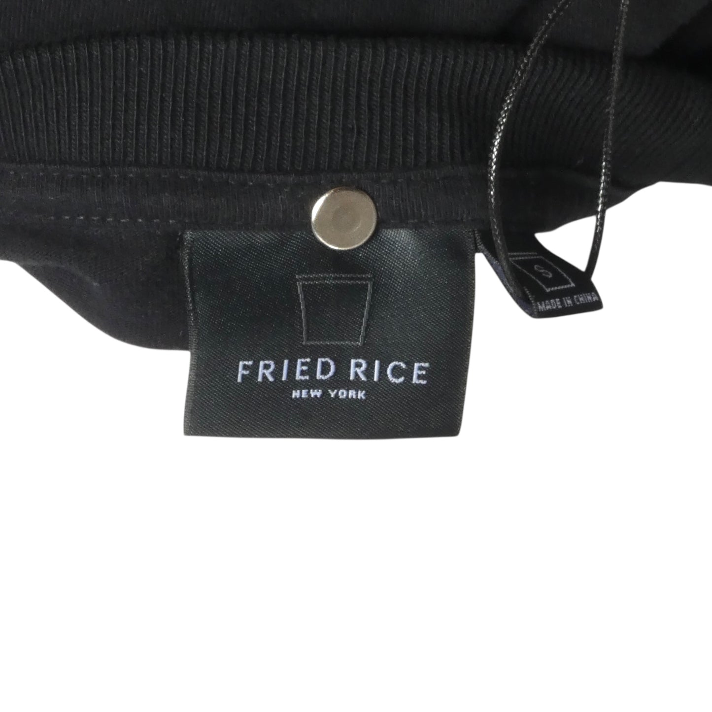 FRIED RICE- Black Graphic Print T-Shirt, Size Small