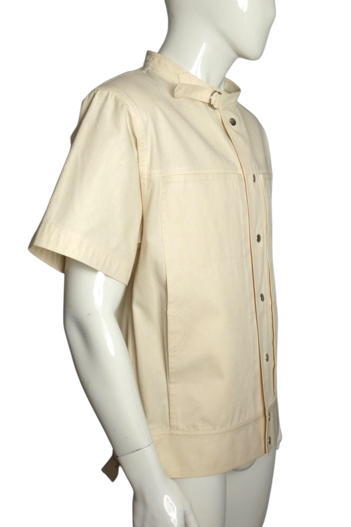 PIERRE CARDIN HAUTE COUTURE- 1994 Off White Cotton Twill Jacket, Size Large