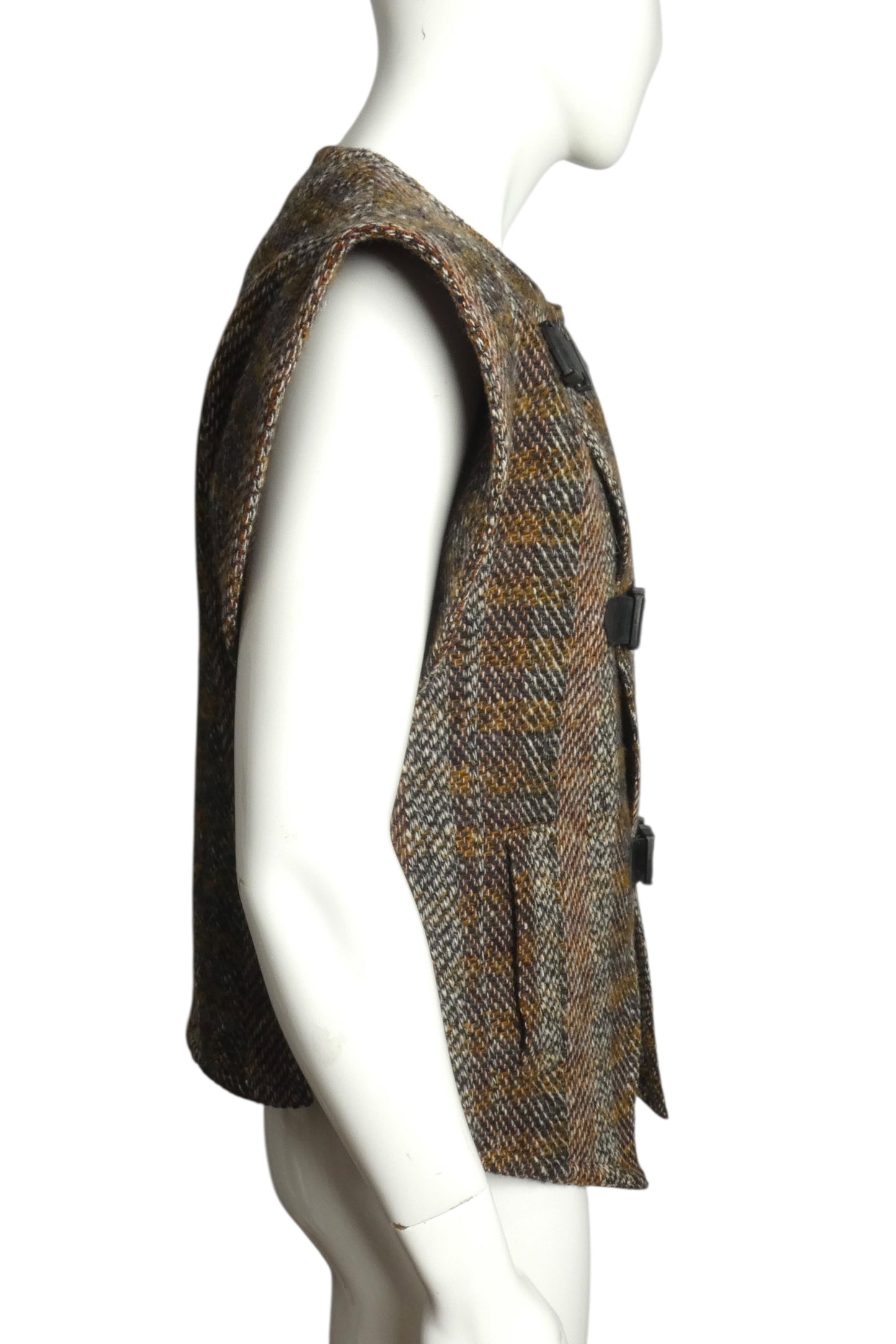 PIERRE CARDIN (HAUTE COUTURE)- Wool Tweed Vest, Size Medium