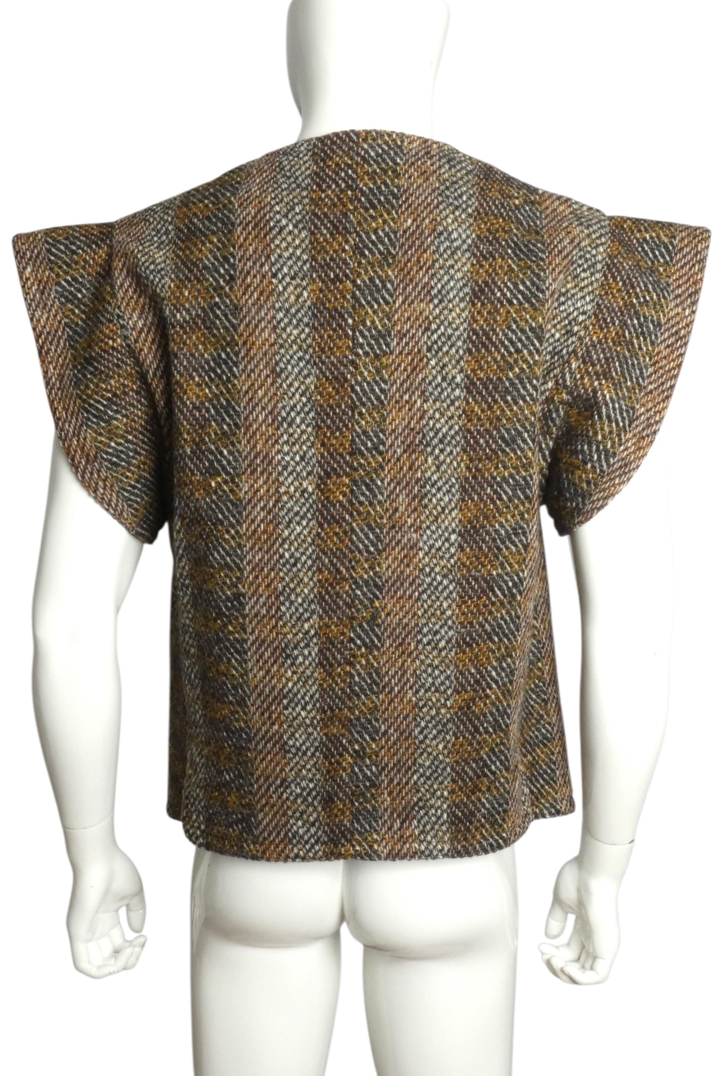 PIERRE CARDIN (HAUTE COUTURE)- Wool Tweed Vest, Size Medium