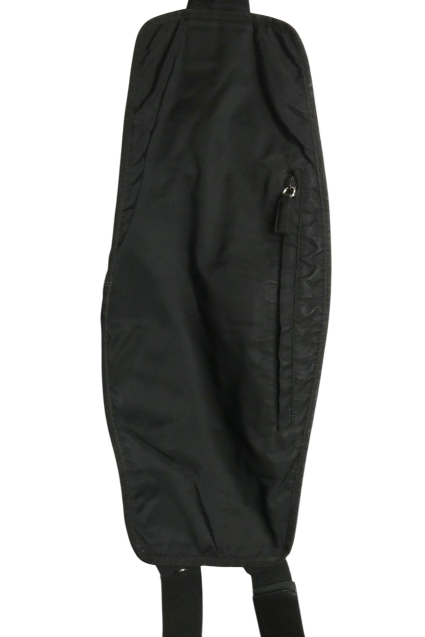 PRADA- Black Nylon Euro Traveler Cross Body Bag