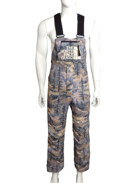 GUCCI x NORTH FACE- 2022 Camo Print Overalls, Size XS