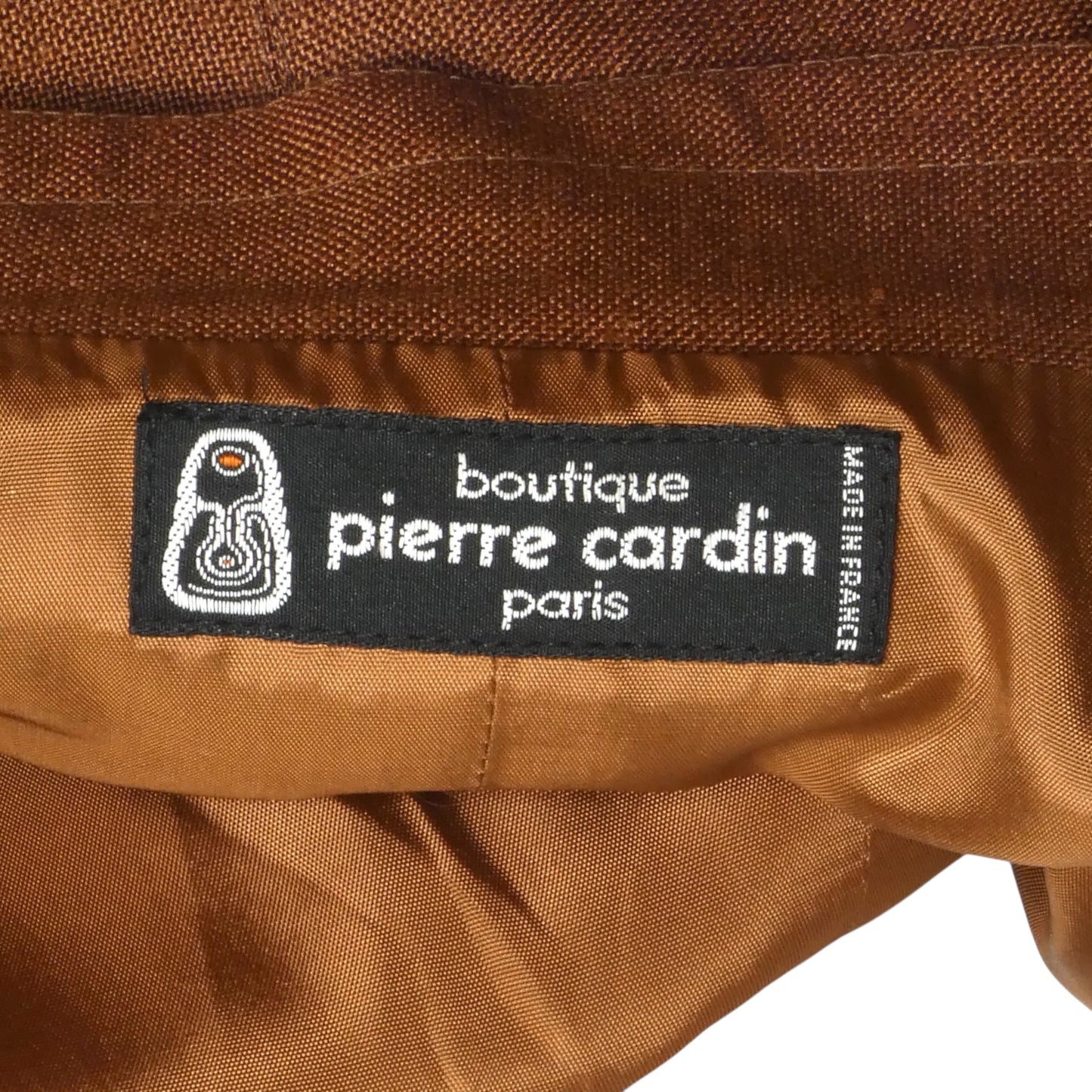 PIERRE CARDIN (HAUTE COUTURE)- 1980s Brown Rayon Jacket, Size XL