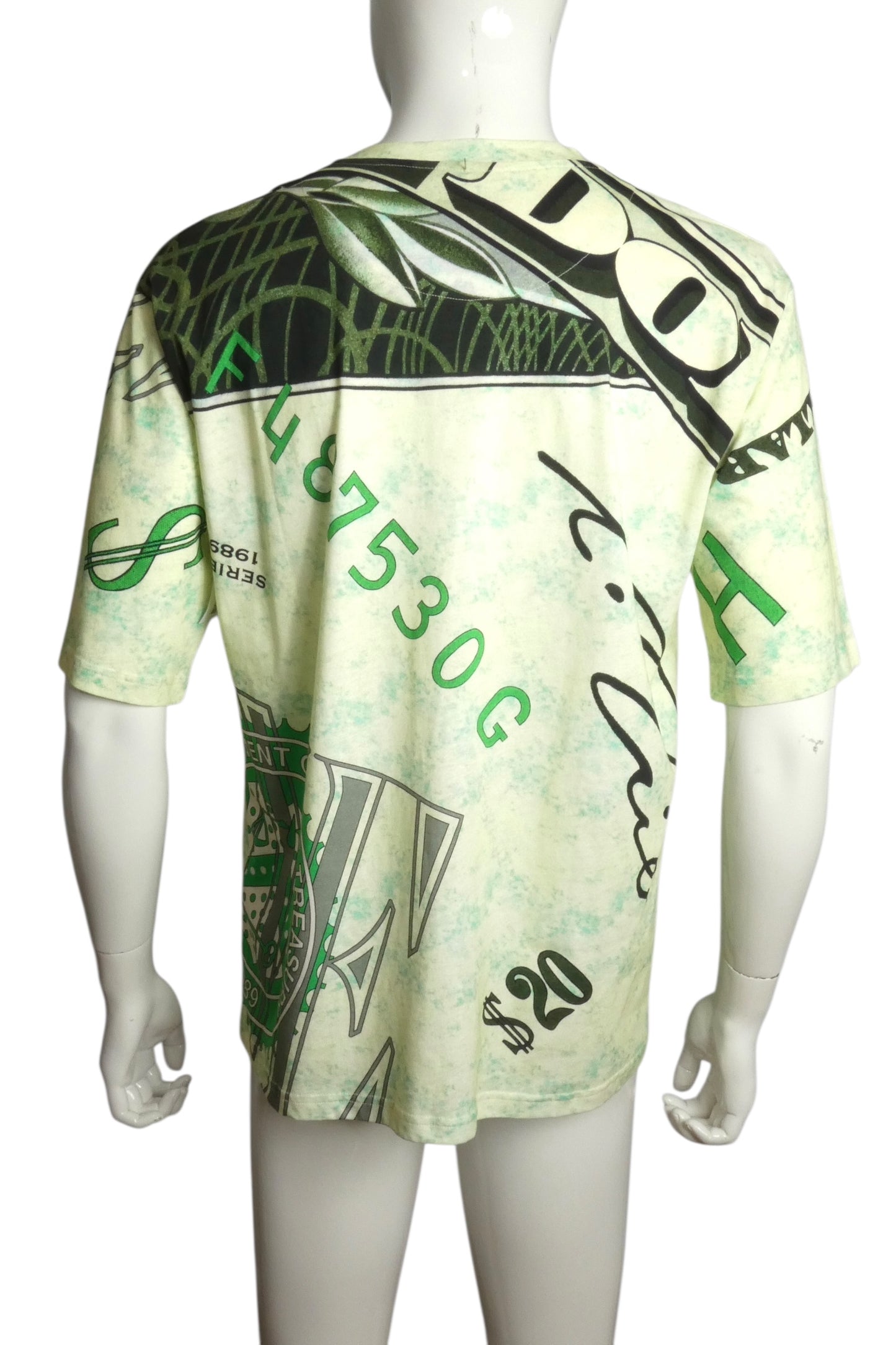 MOSCHINO COUTURE- 2023 Money Print Graphic T-Shirt, Size XL