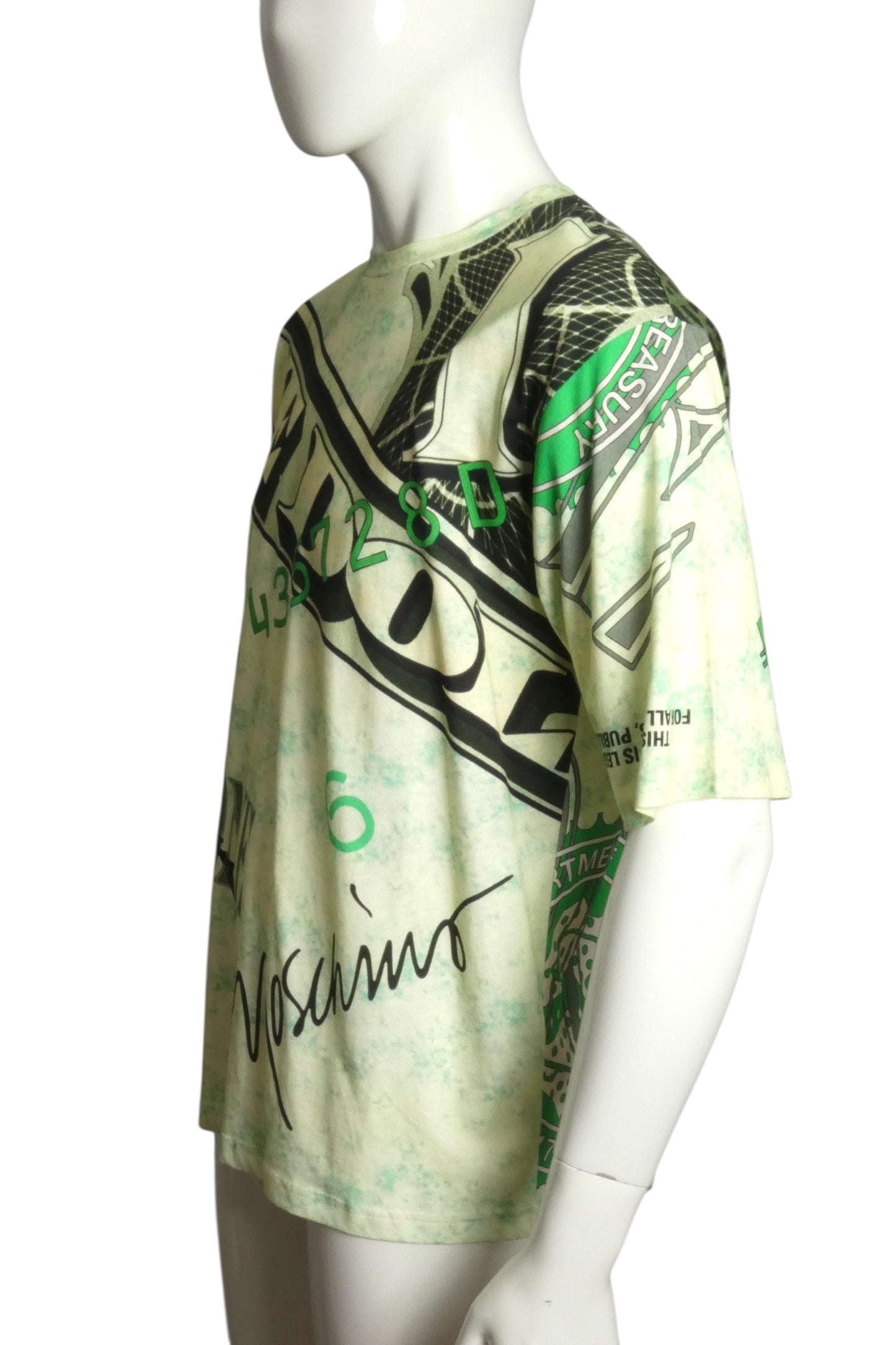 MOSCHINO COUTURE- 2023 Money Print Graphic T-Shirt, Size XL