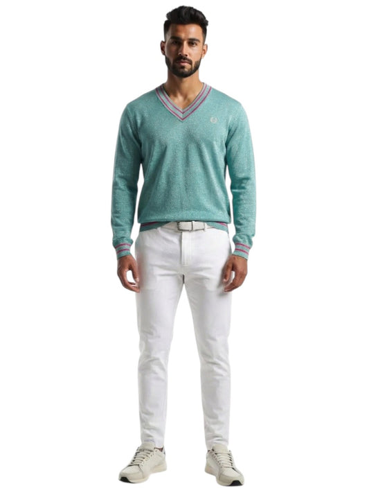 2021 V-Neck Sweater, Size Large