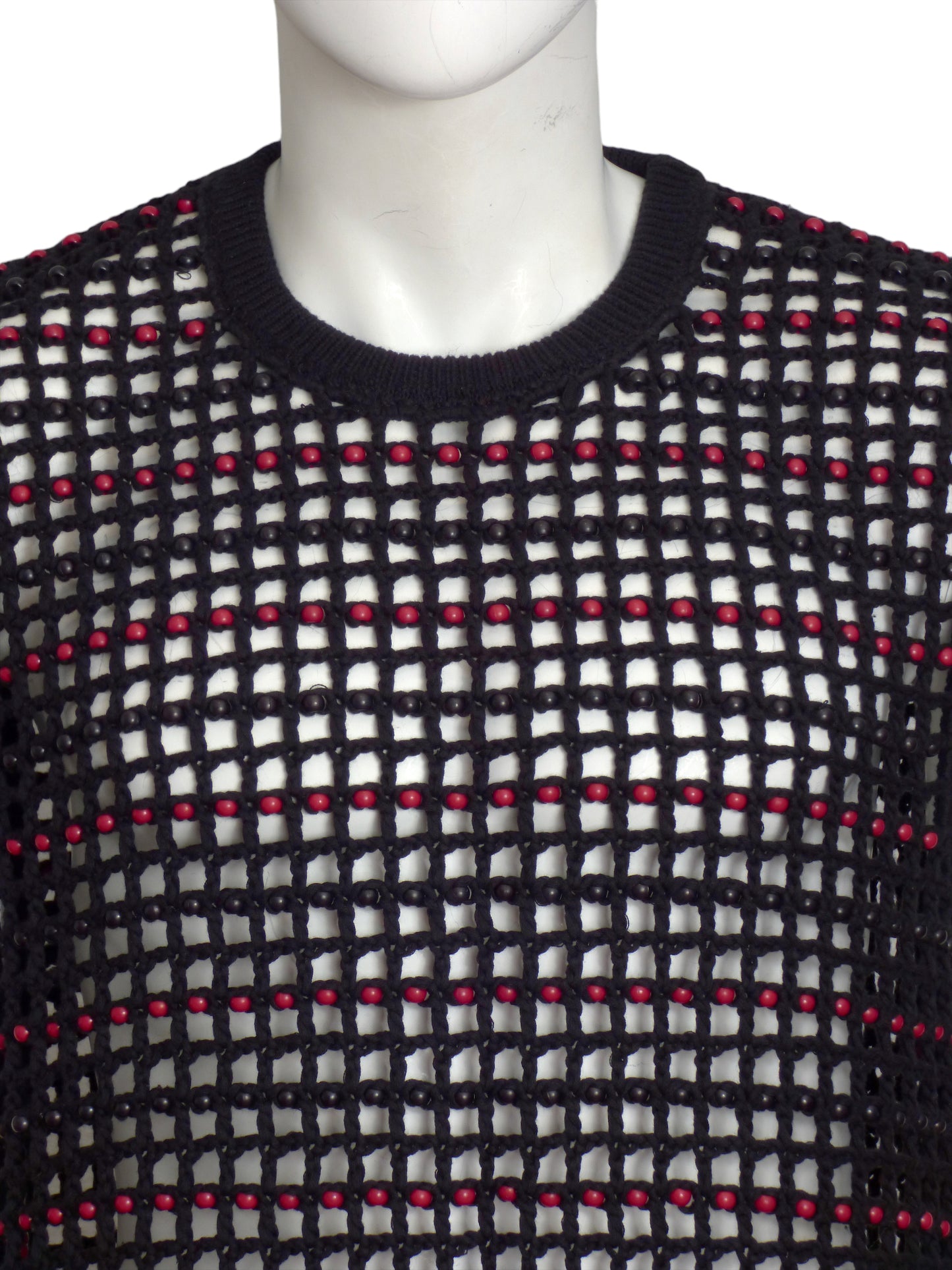 SUPREME- 2023 NWT Beaded Sweater Vest, Size Large