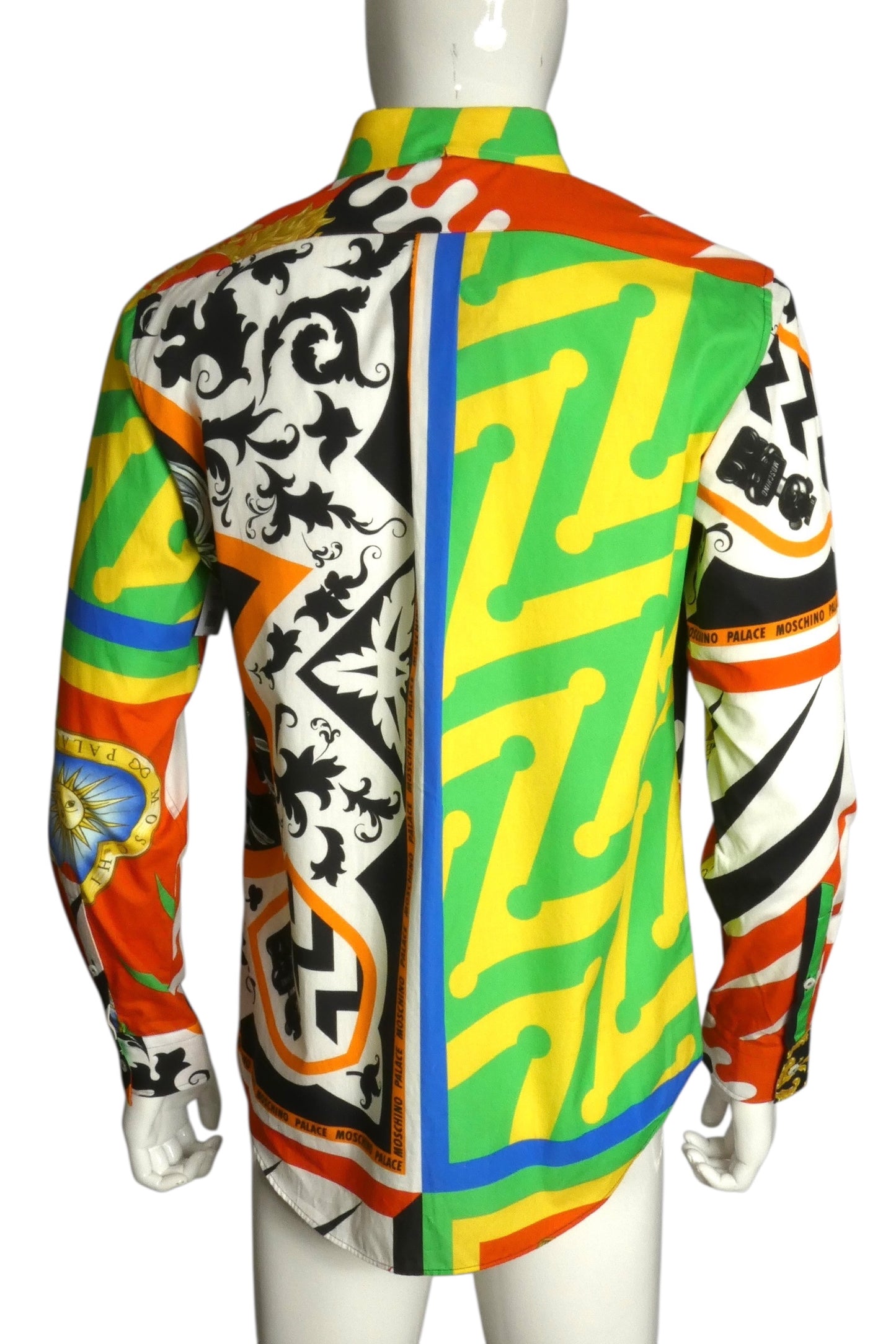 PALACE X MOSCHINO- NWT 2020 Printed Cotton L/S Shirt, Size Medium