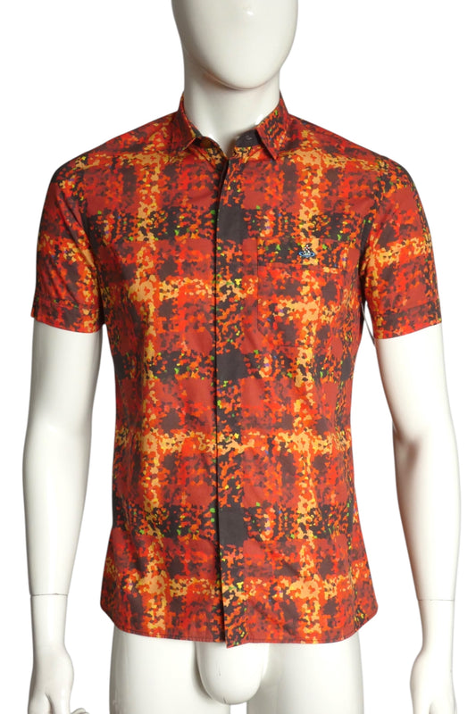 VIVIENNE WESTWOOD- 2015 Printed Cotton S/S Shirt, Size Medium