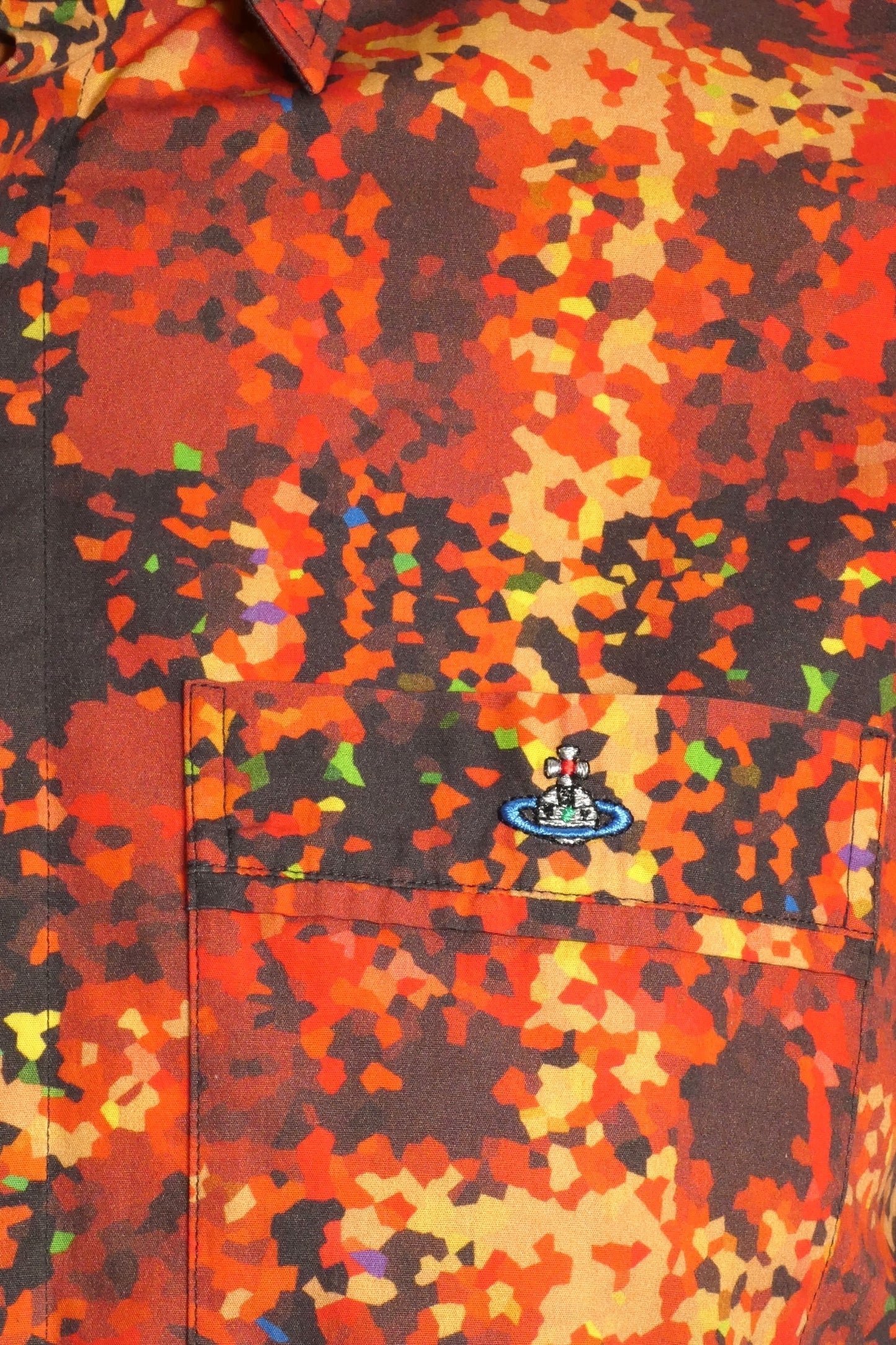 2015 Printed Cotton S/S Shirt, Size Medium
